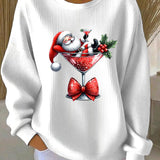 Zorica - Pulover de Crăciun cu un design jucăuș al figurii de Crăciun