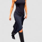 Ana – Rochie de Damă Lungă Fără Mâneci Elegantă