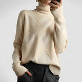 Lily - Pulover Gros cu Guler Înalt