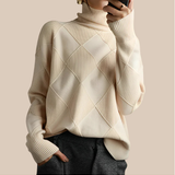 Lily - Pulover Gros cu Guler Înalt