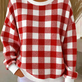 Zorica - Hanorac tricotat manual cu model rombic