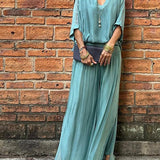 ESMERALDA – SET DIN DOUĂ PIESE CU PANTALONI LARGI DIN CHIFFON ELEGANT