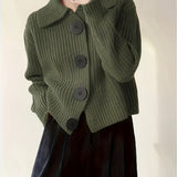 FIONA – PULOVER TRICOTAT CU BUTOANE DECLARATIVE