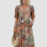 Fatima - Rochie cu Motiv Floral