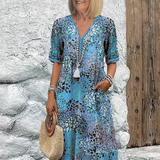 Fatima - Rochie cu Motiv Floral