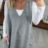 PALOMA – VESTĂ DIN TRICOU CU BUZUNARE CONFORTABILĂ