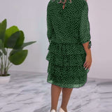 Julie | Rochie Elegantă cu Puncte