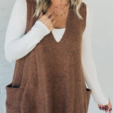 PALOMA – VESTĂ DIN TRICOU CU BUZUNARE CONFORTABILĂ