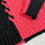 LEOVIA | Pulover Elegant cu Dungi și Guler Înalt