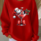 Zorica - Pulover de Crăciun cu un design jucăuș al figurii de Crăciun