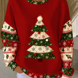 Zorica - Pulover de Crăciun cu imprimeu de brad