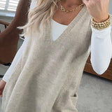 PALOMA – VESTĂ DIN TRICOU CU BUZUNARE CONFORTABILĂ