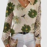 LIZA | Elegant pullover cu flori