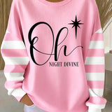 Zor Nicolae - Pulover de Crăciun cu imprimeu text