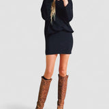 Annabelle | Rochie neagră cu mânecă lungă