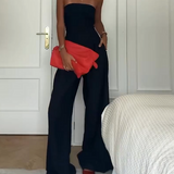 Renata – Salopetă de Damă Elegantă Fără Bretele, Croială Slim