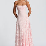 Francisa – Rochie Maxi de Damă cu Corset din Dantelă Elegant