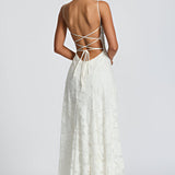 Francisa – Rochie Maxi de Damă cu Corset din Dantelă Elegant