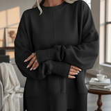 MARIEI – Hanorac lejer supradimensionat cu mâneci lungi