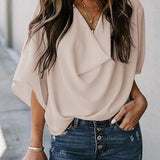 Helga - Bluză cu Mâneci Tip Băta