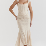 Carisia – Rochie de Damă Maxi Elegantă cu Dantelă