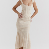 Carisia – Rochie de Damă Maxi Elegantă cu Dantelă