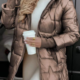Nolwen - Palton Elegant de Iarnă cu Glugă și Umplutură
