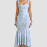 Carisia – Rochie de Damă Maxi Elegantă cu Dantelă