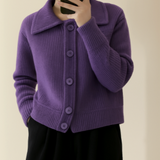 FIONA – PULOVER TRICOTAT CU BUTOANE DECLARATIVE