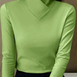 ISALINE | Top cu guler asimetric