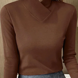 ISALINE | Top cu guler asimetric