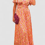 Pauline – Rochie de Damă Lungă cu Model Floral Elegantă