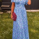 Pauline – Rochie de Damă Lungă cu Model Floral Elegantă