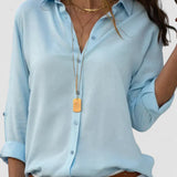 Juliana - Bluză din Satin Luxoasă Care Te Face Să Arăți Fantastic cu O Senzație de Confort