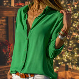 Juliana - Bluză din Satin Luxoasă Care Te Face Să Arăți Fantastic cu O Senzație de Confort