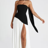 Tessa – Rochie Maxi de Damă Elegantă cu Bust Fără Bretele