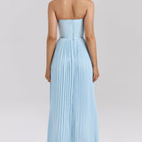 Orielle – Rochie de Damă Maxi Elegantă Drape Bloom