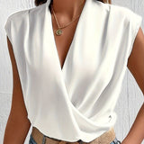 Nadine - Bluză Elegantă cu Închidere în Fază care Îți Întărește Încrederea