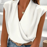 Nadine - Bluză Elegantă cu Închidere în Fază care Îți Întărește Încrederea