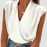 Nadine - Bluză Elegantă cu Închidere în Fază care Îți Întărește Încrederea