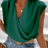 Nadine - Bluză Elegantă cu Închidere în Fază care Îți Întărește Încrederea