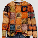 Evelien - Pulover moale din patchwork