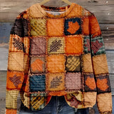 Evelien - Pulover moale din patchwork