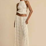 Frida - Top Plisat Fără Spate