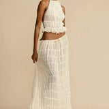 Frida - Top Plisat Fără Spate