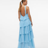 Vera – Rochie Maxi de Damă cu Volane Stratificate Elegantă