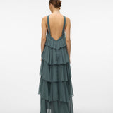 Vera – Rochie Maxi de Damă cu Volane Stratificate Elegantă