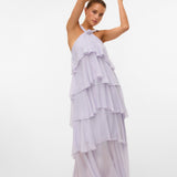 Vera – Rochie Maxi de Damă cu Volane Stratificate Elegantă