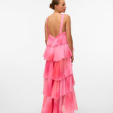 Vera – Rochie Maxi de Damă cu Volane Stratificate Elegantă