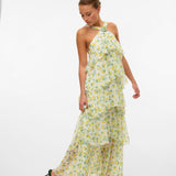 Vera – Rochie Maxi de Damă cu Volane Stratificate Elegantă